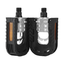 2Pcs Folding Bike Pedals MTB Road Bicycle Aluminum Alloy Non-Slip Sealed Bearing