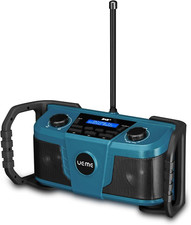 UEME Worksite Rugged Radio | 4000Mah USB Rechargeable Battery | DAB+, DAB, FM | 