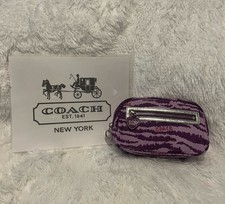 Coach Poppy Rare Vintage Purple Zebra Striped...