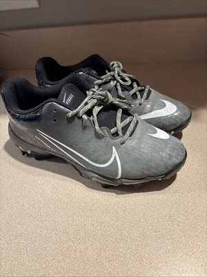 Nike Hyperdiamond 4 Keystone Youth Gray Softball Cleats Size 6Y Sport Shoes