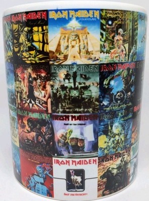 Iron Maiden MUG Discography Piece Of Mind Powerslave Fear The Dark BBC Archives