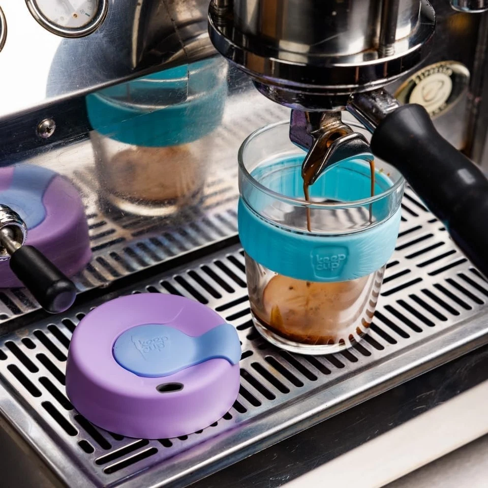 Brew, Reusable Coffee Cup - Tempered Glass and Splashproof Sipper Lid, Medium 12 - image 2 of 4