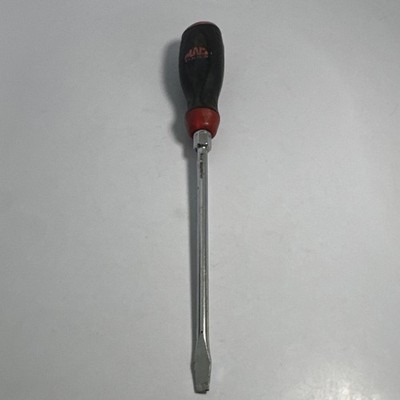 Vintage Mac Tools ACRMK8B 5/16'' Flat Slotted Screwdriver Red Black Soft Grip USA
