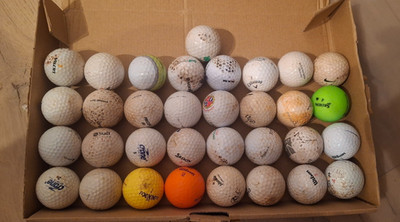 Golfbälle Fundbälle Lakeballs 33x AA Markenmix Farbmix