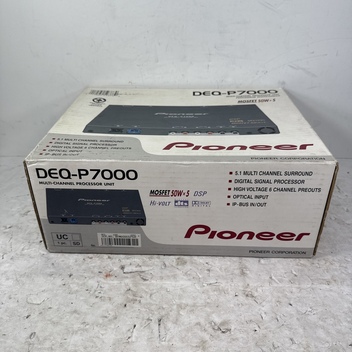 Pioneer DEQ-P7 DSPユニット　5.1チャンネル Pioneer DEQ-P7 DSPユニット 5.1チャンネル