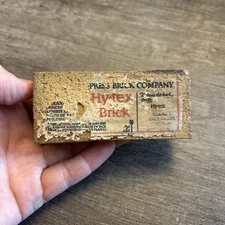 Vintage Hydraulic Press Brick Company Hy-Tex Salesman Sample RARE