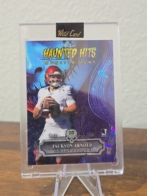 2024 JACKSON ARNOLD W.C. HAUNTED HITS BLUE CRYSTAL WITCH #HHW-JA 2/2 AUBURN