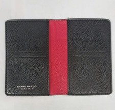 Porta Passaporto/ Documenti Campo Marzio Roma 1933 - cm 14.5x10 -Ecopelle Nero/R