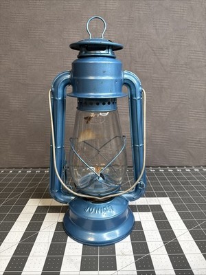 Vintage Kmart Dietz Junior #20 Blau Petroleum Camping Laterne Made in Hong Kong