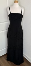 Vintage Y2K Beaded Black Long Dress Women s Sz 8 Whimsical Fairy 90 s Prom