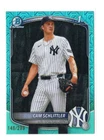 2025 Bowman Chrome Cam Schlittler MEGA MOJO AQUA REFRACTOR RC #BCP-166 146/299