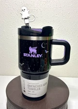 Stanley x Target Black Halloween 2025 Spellcast 20oz Tumbler+ Ghost Straw Topper