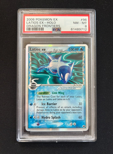Pokemon Latios EX Holo Dragon Frontiers 96/101 PSA 8