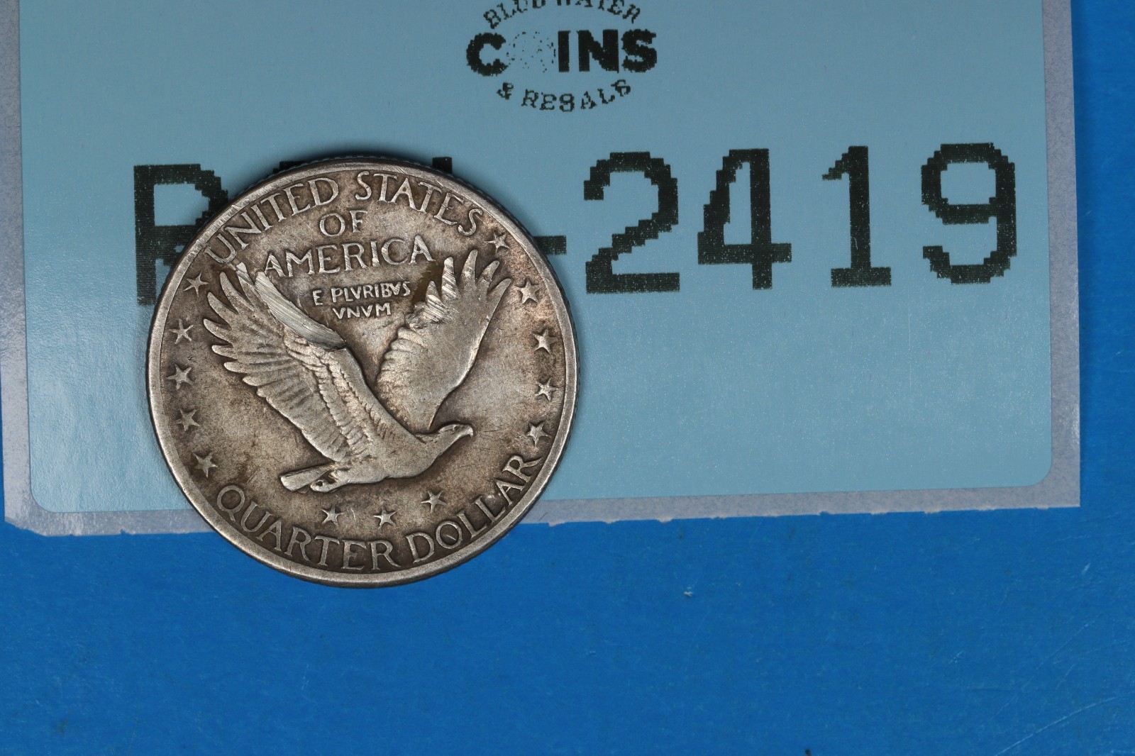 1920-D 25C STANDING LIBERTY SILVER QUARTER EARLY US TYPE COIN RAW-2419
