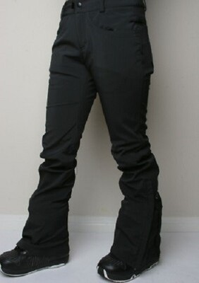 686 Black Gossip Softshell Fleece Bonded Stretch Pant InfiDRY