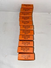 (11) VINTAGE Glynn-Johnson Metal Invisible Type A Cabinet Latches US10 (NOS) USA