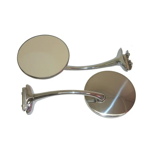 Brothers Trucks OPM072S Outside Peep Mirror - Straight Arm-Chrome - 4-inch-Each