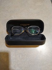Coach HC5111 9346 Shiny Light Gold Cat Eye Full Rim Frames 53-17-140  Case   