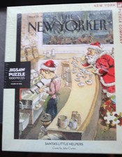 The New Yorker New York Puzzle Company Santa Little Helpers 1000pc NEW USA made
