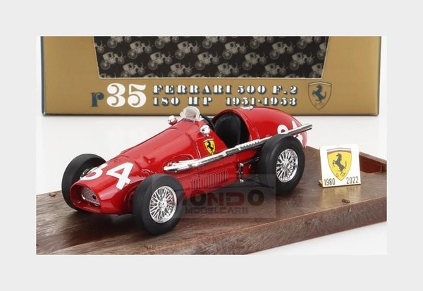 1:43 Brumm Ferrari F1 500F2 #34 1952 Alberto Ascari Brumm Win Yes We Can BMS2303-image