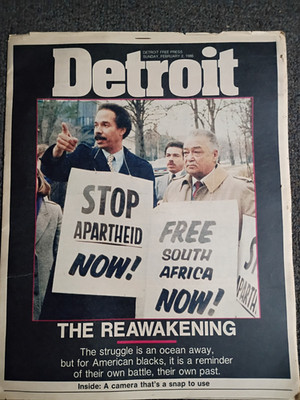 Detroit Free press supplement February 2 1986 Coleman young cover