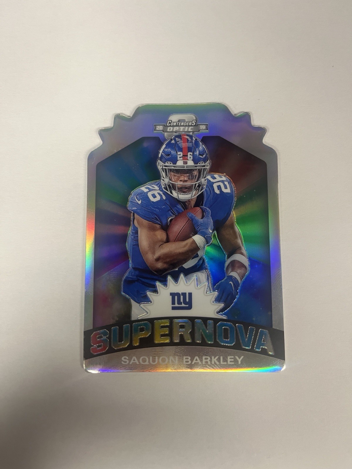 2019 Contenders Optic Saquon Barkley Supernova Prizm Die Cuts #3 CASE HIT Eagles