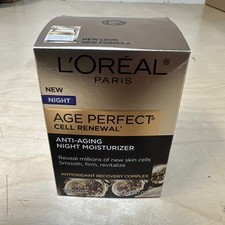 L  Oreal Age Perfect Cell Renewal Anti-Aging NIGHT Moisturizer 1.7 oz