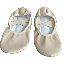 WYHDY Girls Ballet Shoes Nude Beige 30 Kid Youth Size 12