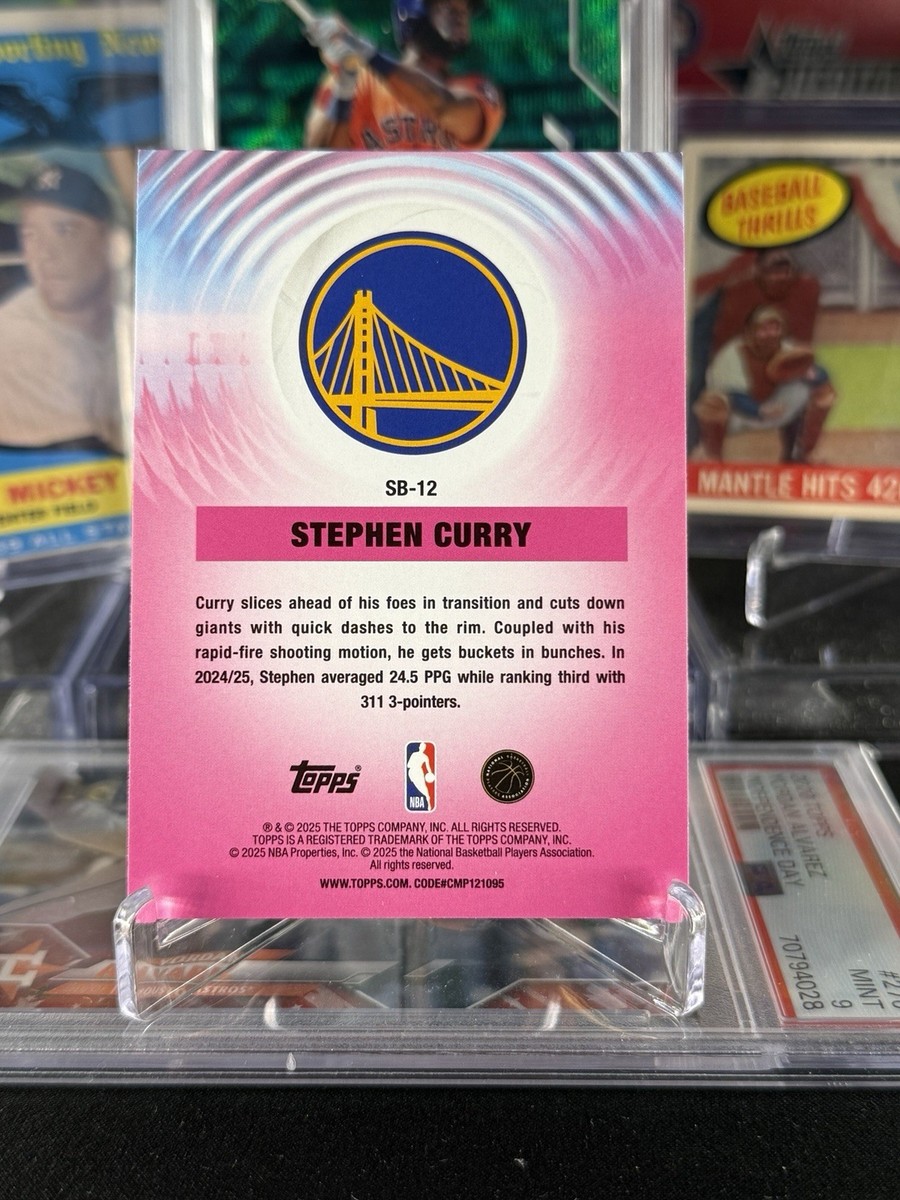 2025-26 Topps Basketball Sonic Boom #SB-12 Stephen Curry SSSP 1