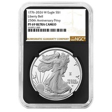 2026-W Proof 1 American Silver Eagle NGC PF69UC Brown Label Retro Core