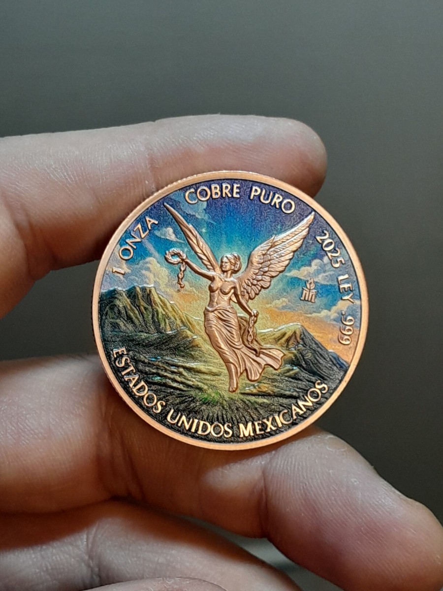 Cool2Coin 2025 Great Libertad Famine Colorized .999 1oz Copper