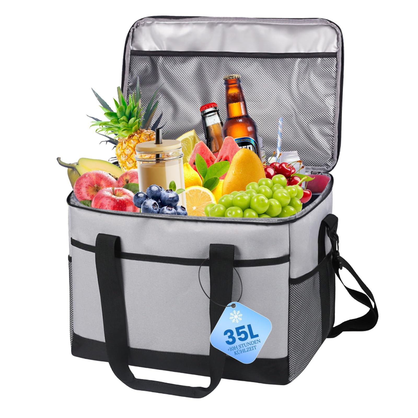 L.StarryIsland 35L Borsa Frigo Grande per 60 Lattine, Impermeabile e (i6f)