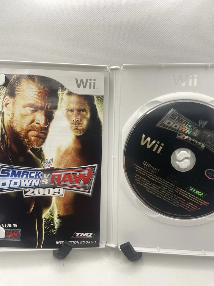 WWE SmackDown vs. Raw 2009 Featuring ECW (Nintendo Wii) W/Manual - Image 2 of 3