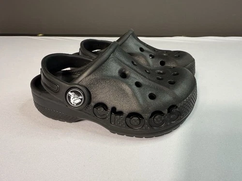 Crocs Baya Clog Sandal Toddler/Kids Size 7 Black Unisex