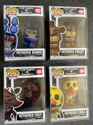 Five Nights At Freddy s: Set ''Withered'' Funko Pops. Bonnie Chica Freddy Foxy.