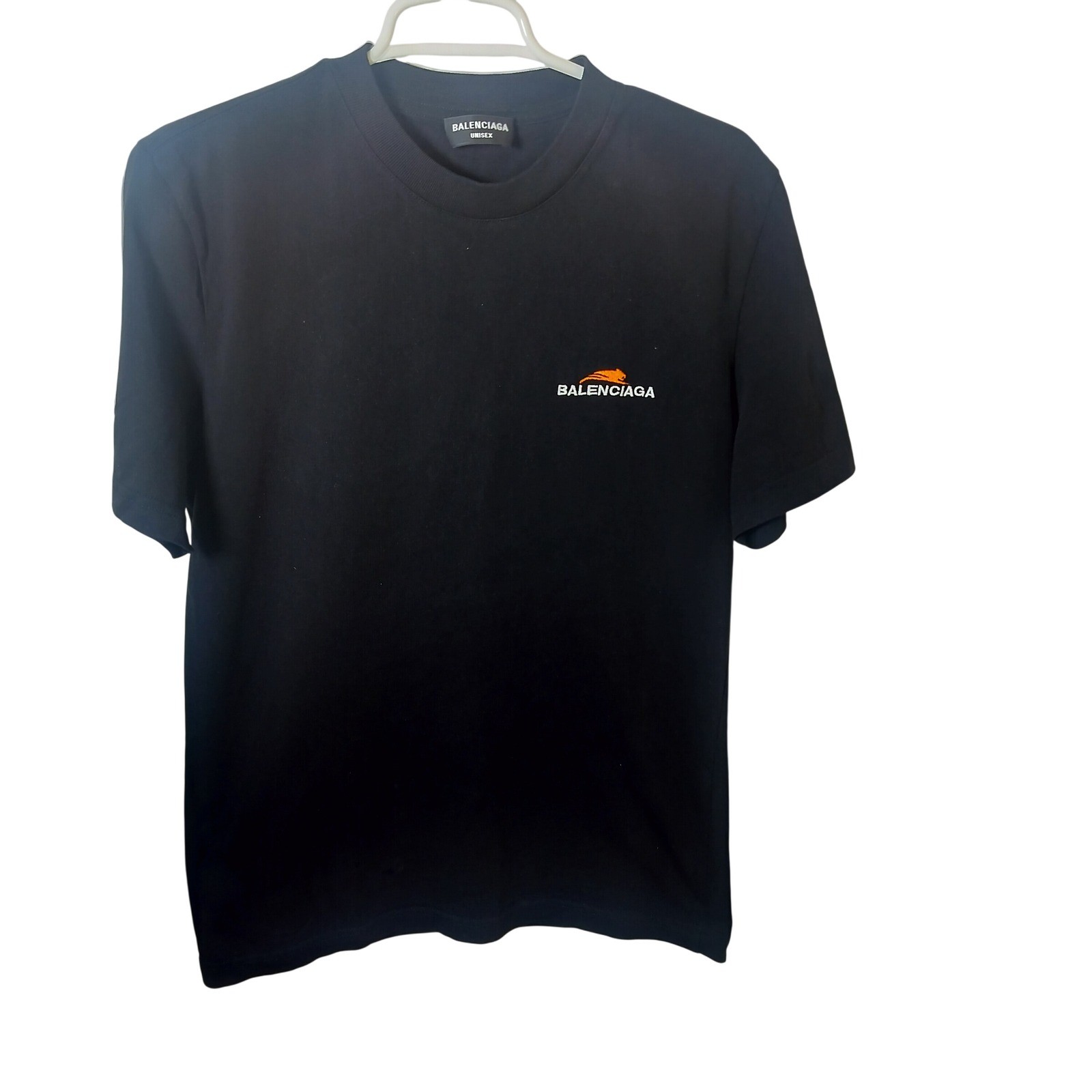 Balenciaga Unisex Black Panther Logo Graphic T-Shirt Medium 612966 TLV15