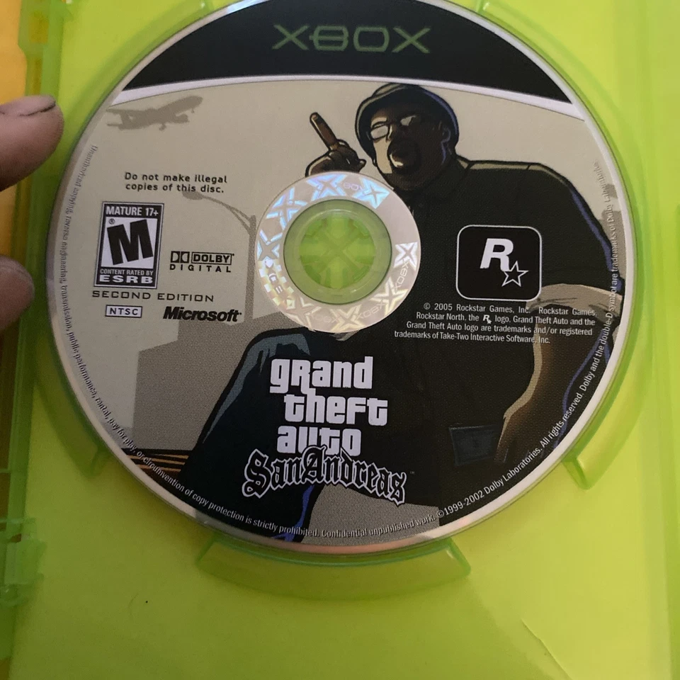 Grand Theft Auto: San Andreas (Original OG Xbox) With Manual Tested Black Label - Image 2 of 4