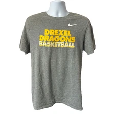 Drexel University Dragons Nike Just Do It Shirt Men Large Basketball Gray
