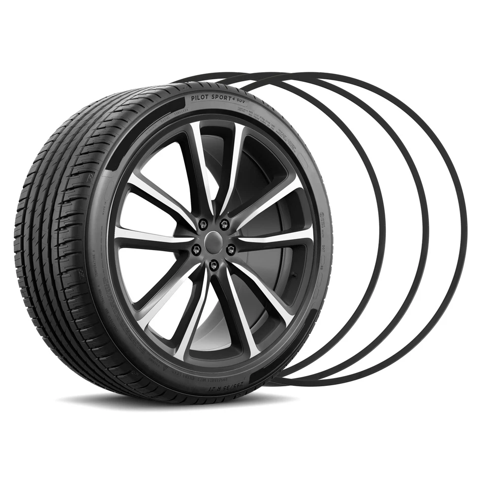 18"/19"/20" Wheel Hub Rim Edge Protect Ring Tire Guard For Volkswagen Passat CC Foto 2 de 4