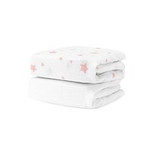Organic Fitted Crib Sheets 2-Pack - 100 Breathable and Ultra-Soft, 100 