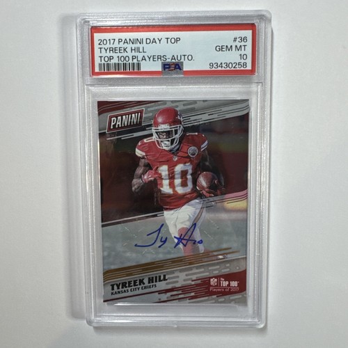 2017 PANINI DAY TOP 100 PLAYERS TYREEK HILL AUTO