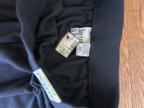 Estribo elástico negro vintage Jacque & Koko para mujer talla 18/20 CON ETIQUETAS - Imagen 4 de 5