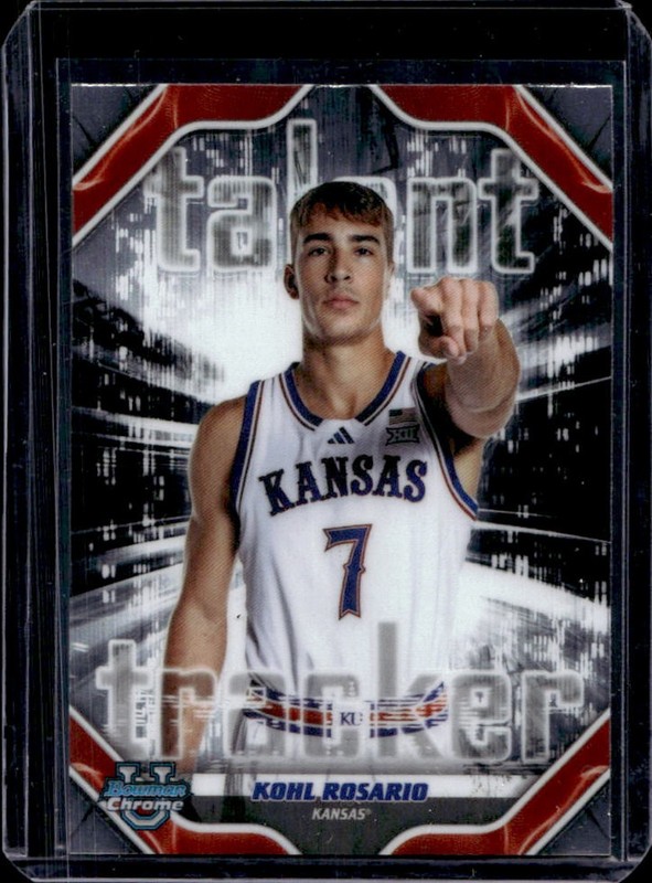 2025-26 Bowman Kohl Rosario Talent Tracker Chrome #TT-20 Jayhawks