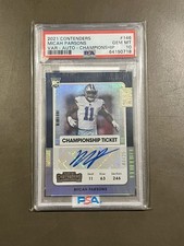 2021 Panini Contenders Micah Parsons #146 Champ Ticket Auto /25 PSA 10 Rookie