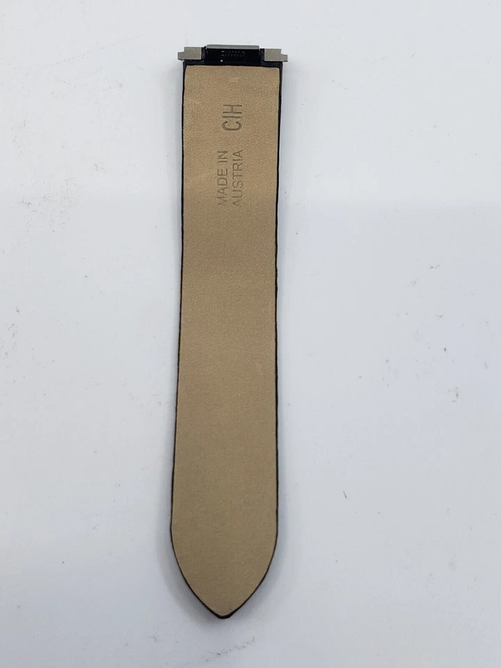 NEW AUTHENTIC CARTIER ROADSTER WATCH BLACK LEATHER STRAP BAND 16MM X 14MM CIH - Image 3 of 4