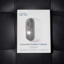 Arlo Essential Outdoor Camera 2nd Generation HD White VMC2050 Color Night Vision