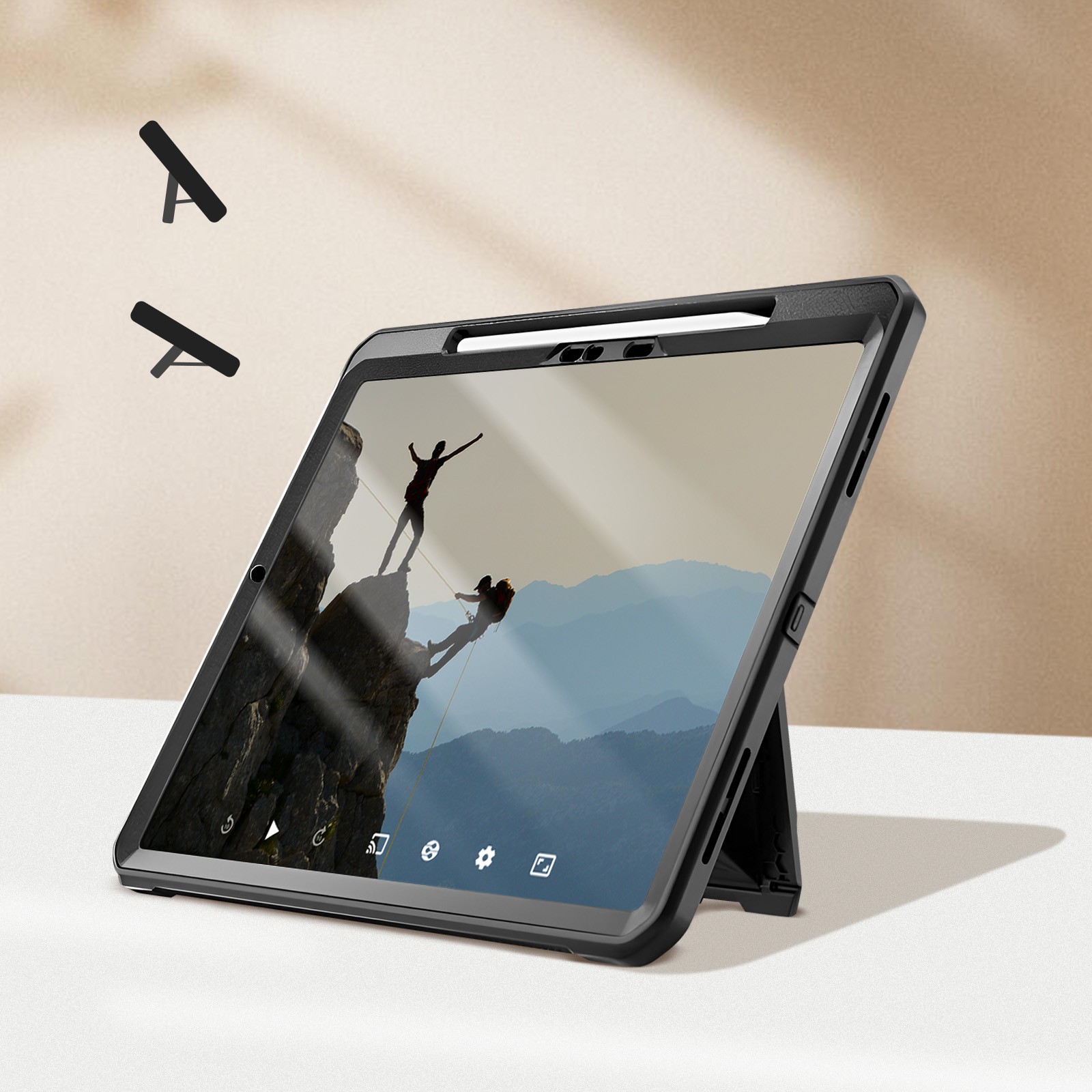 Protection antichoc iPad Pro 13 2024 Supcase avec support intégré