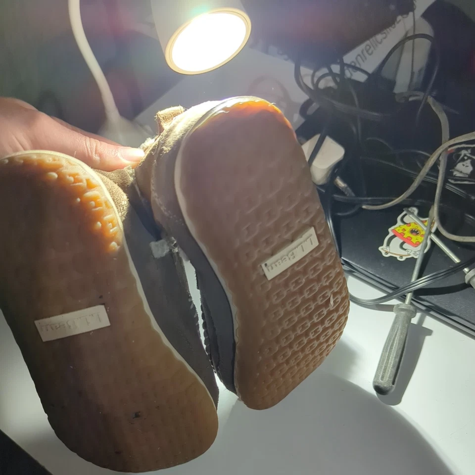 L.L. Zapatillas Bean Mountain Moc ¡Tan cálidas! #510523 marrón oscuro suela dura 9M para mujer Foto 4 de 4