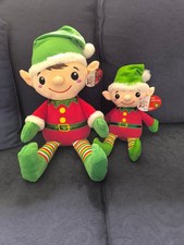 2 x Elves Behavin' Badly Arthur Plus Smaller Elf Soft Toys