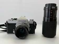 Nikon Nikkormat FT2, Film Camera with 2 x lenses, WORKS, FILM TESTED 